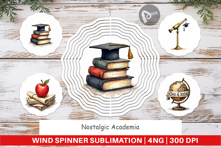 Nostalgic Academia Wind Spinner