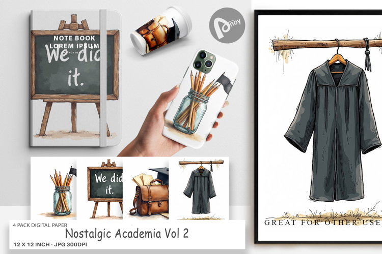 Nostalgic Academia Digital Paper