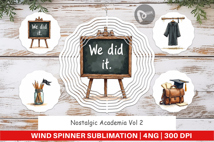 Nostalgic Academia Wind Spinner