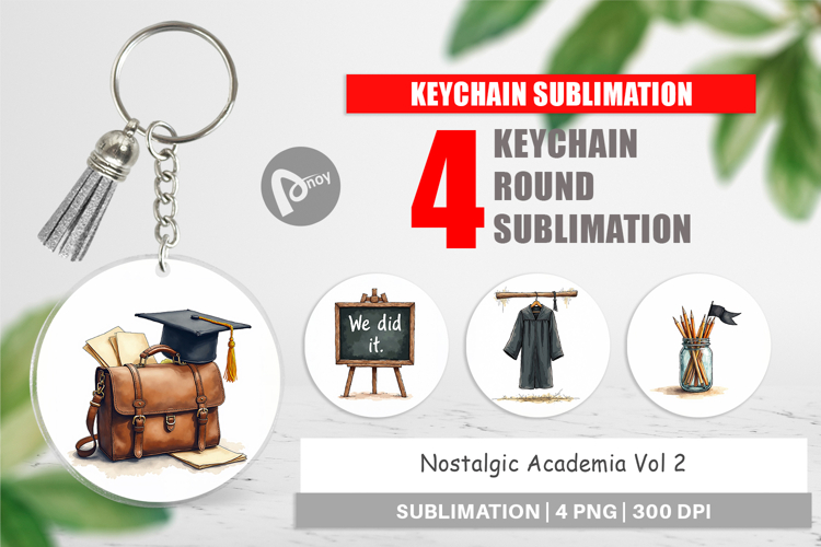 Nostalgic Academia Keychain