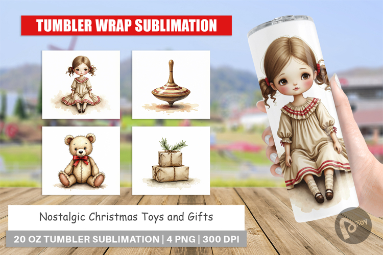 Nostalgic Christmas Toys Tumbler