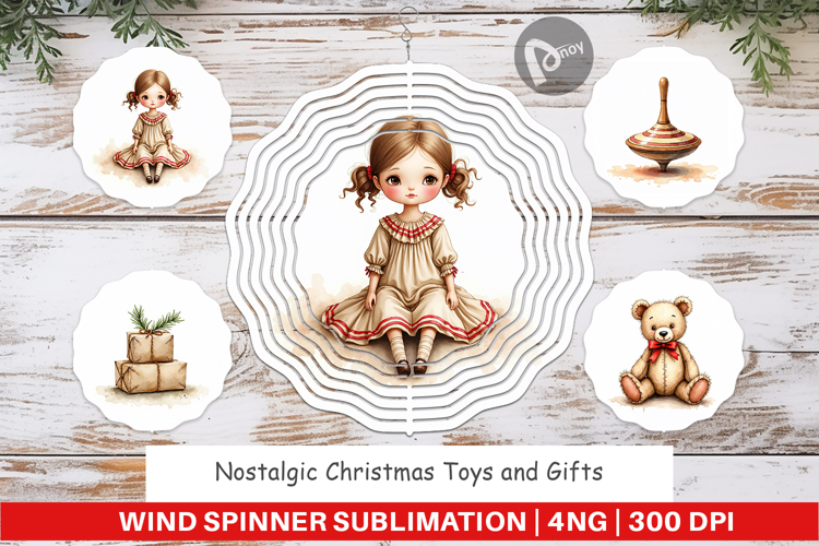 Nostalgic Christmas Toys Wind Spinner