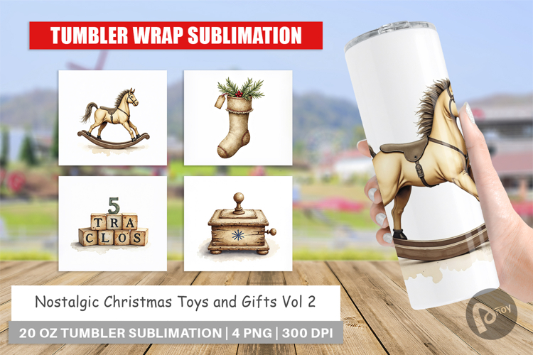 Nostalgic Christmas Toys Tumbler