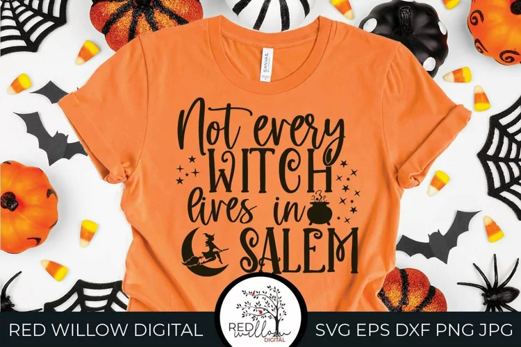 Not Every Witch Lives In Salem | Halloween Shirt SVG