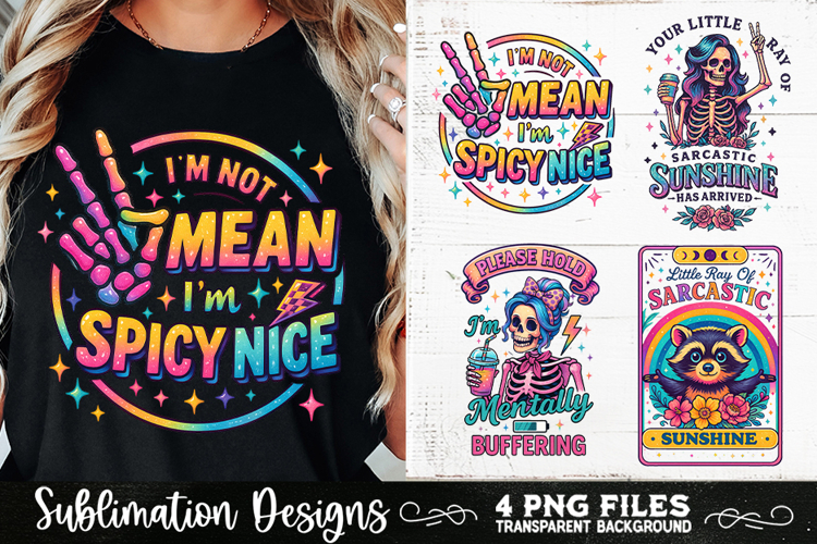 Funny Skeletons Sarcastic Retro PNG Sublimation