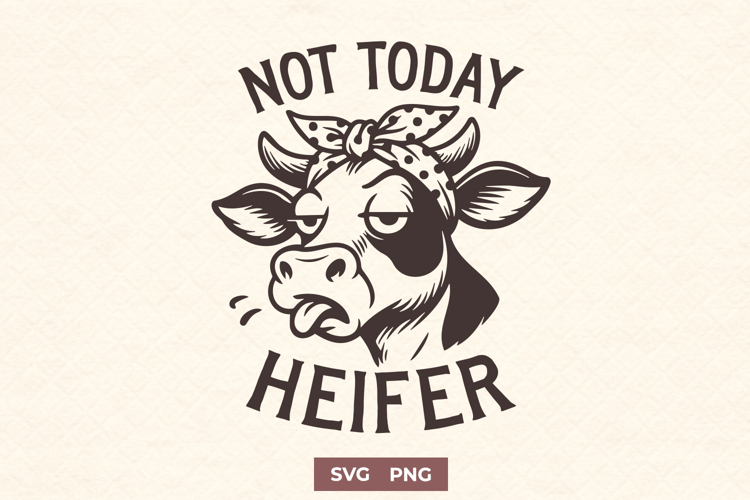 Not Today Heifer SVGs Image 2