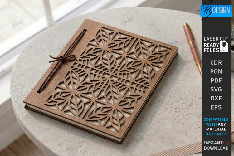 Notebook Cover Laser Cut | 3D Planner Cover | Album Cover