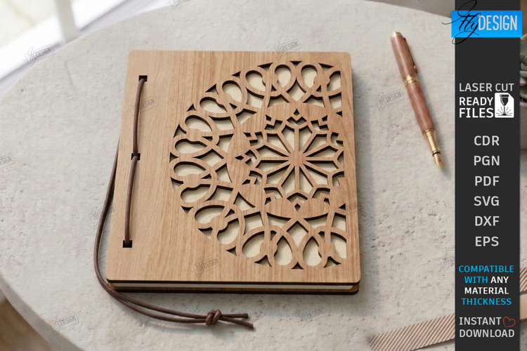 Notebook Cover Laser Cut | 3D Planner Cover | Album Cover
