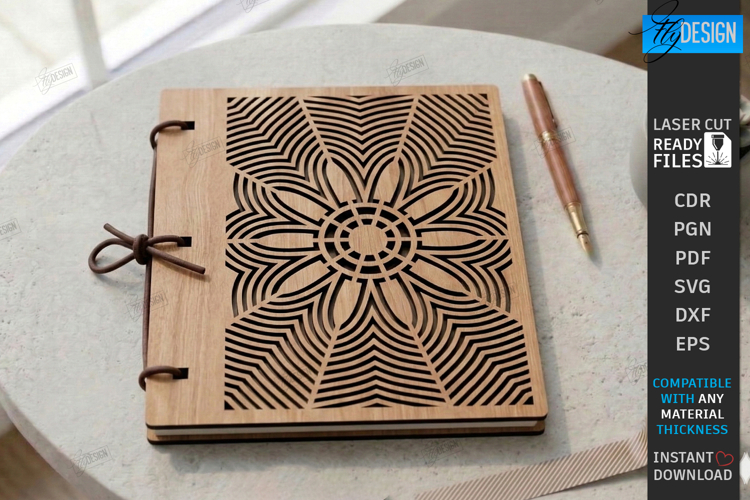Notebook Cover Laser Cut | 3D Planner Cover | Album Cover