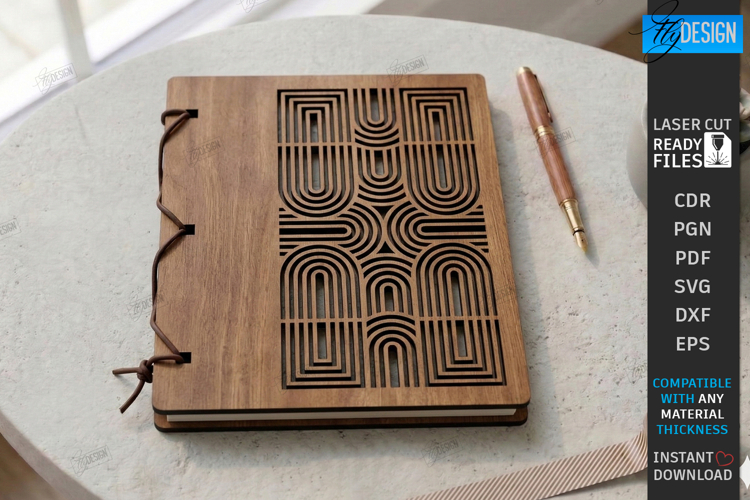 Notebook Cover Laser Cut | 3D Planner Cover | Album Cover