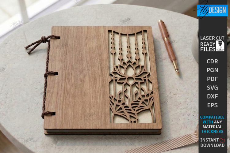 Notebook Cover Laser Cut | 3D Planner Cover | Album Cover