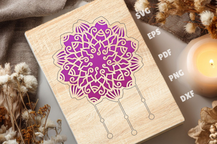 Mandala Notebook Cover - Laser Cut Template