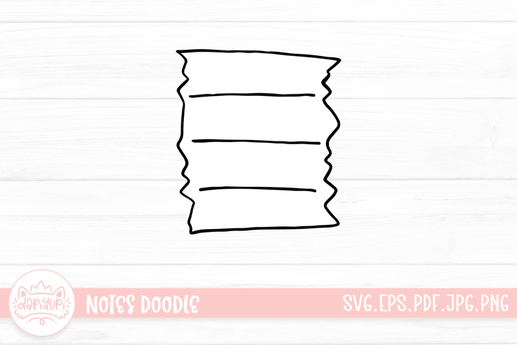 Notes Outline Clipart SVG