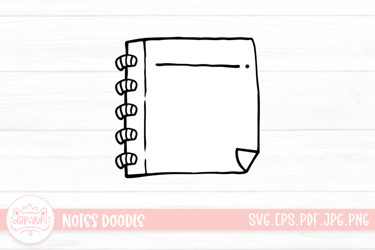 Notes Outline Clipart SVG