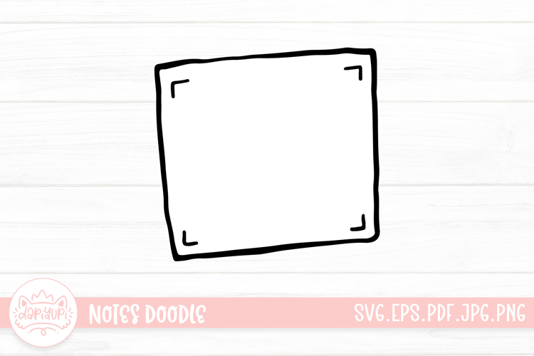 Notes Outline Clipart SVG