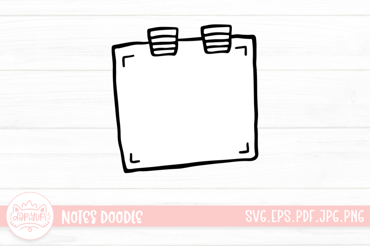 Notes Outline Clipart SVG