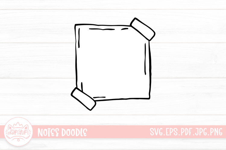 Notes Outline Clipart SVG