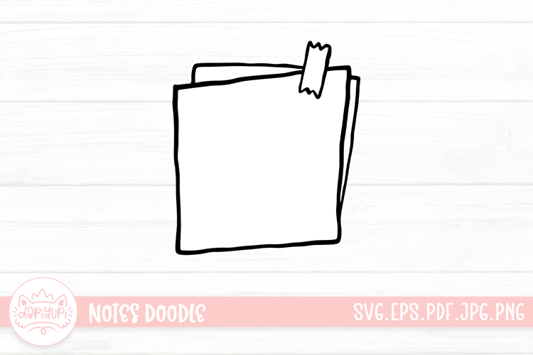 Notes Outline Clipart SVG