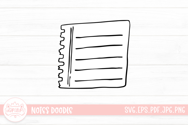 Notes Outline Clipart SVG