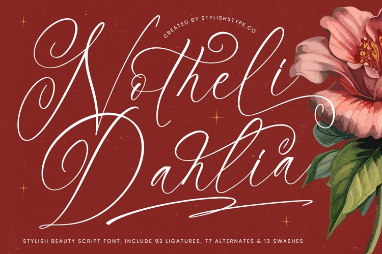 Notheli Dahlia - Stylish Beauty Script Font