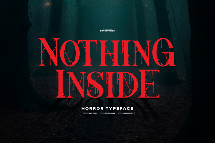 Nothing Inside | Horror Typeface