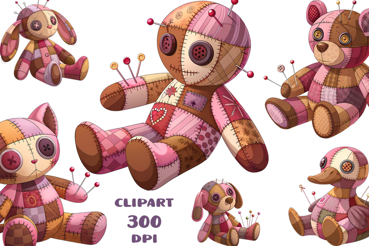 Creepy-Cute Voodoo Plush Animals