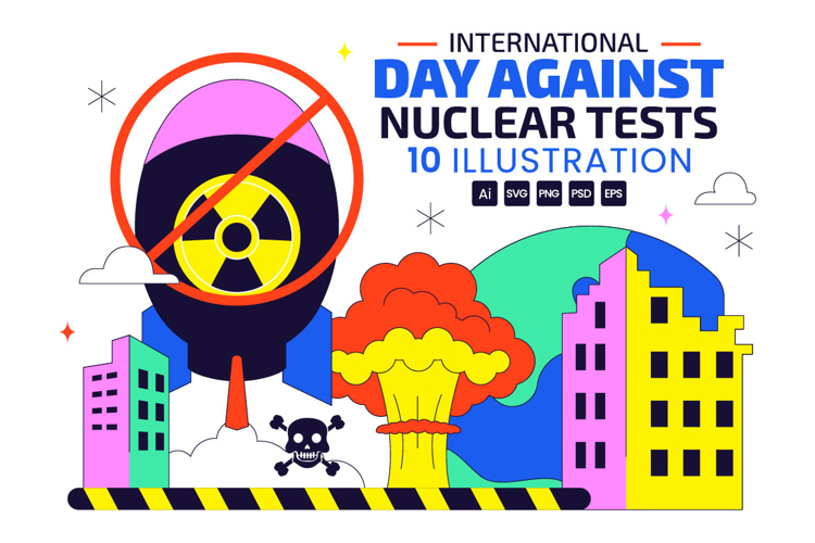 10 Day Against Nuclear Tests Illustration