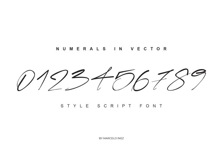 Numerals in Vector Template Script example image 1