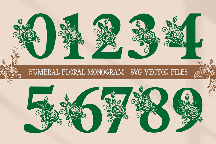 Rose Monogram Svg