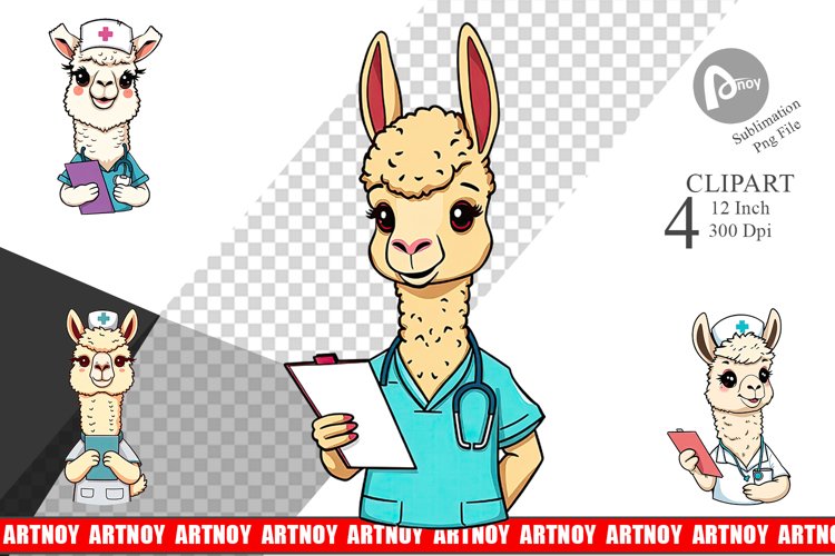 Alpaca Clipart Image 2