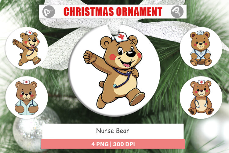 Ornament Nurse Bear example image 1