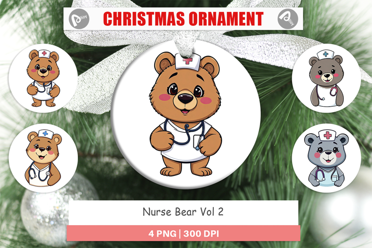 Ornament Nurse Bear
