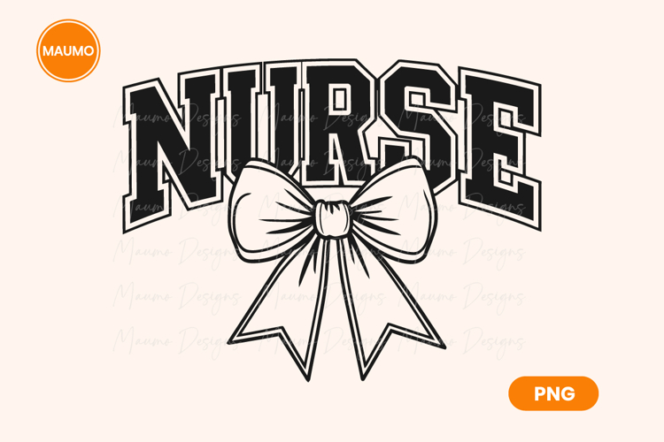 Nurse with Bow Png