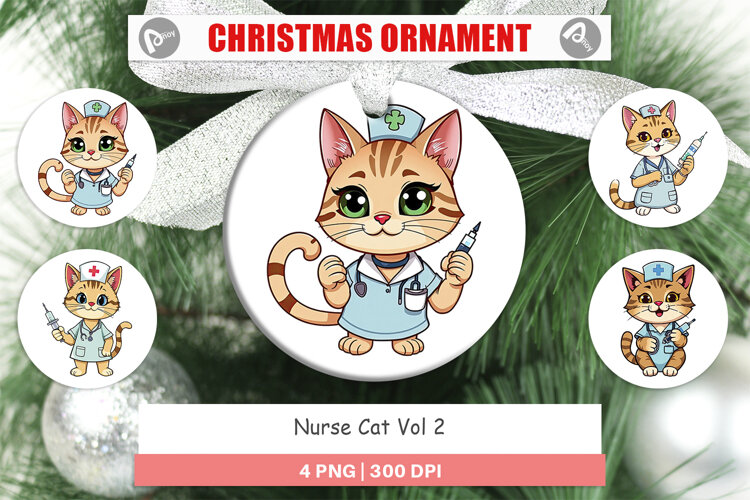 Ornament Nurse Cat example image 1