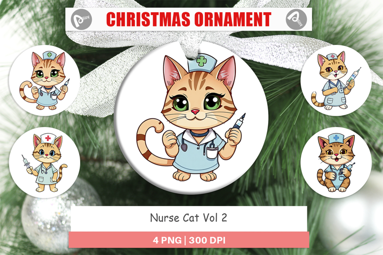 Ornament Nurse Cat