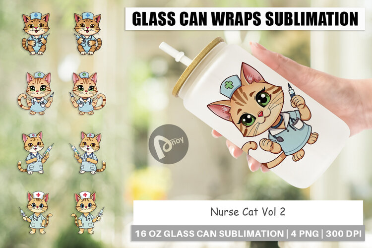 Glass Can Nurse Cat example image 1