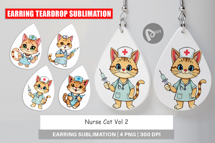 Earring Nurse Cat