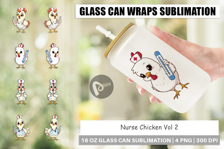 Glass Can Nurse Chicken