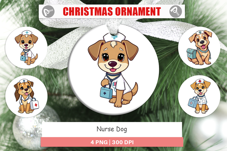 Ornament Nurse Dog