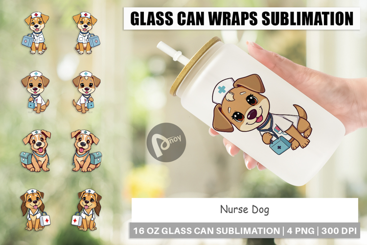 Glass Can Nurse Dog