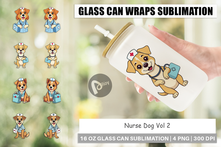 Glass Can Nurse Dog