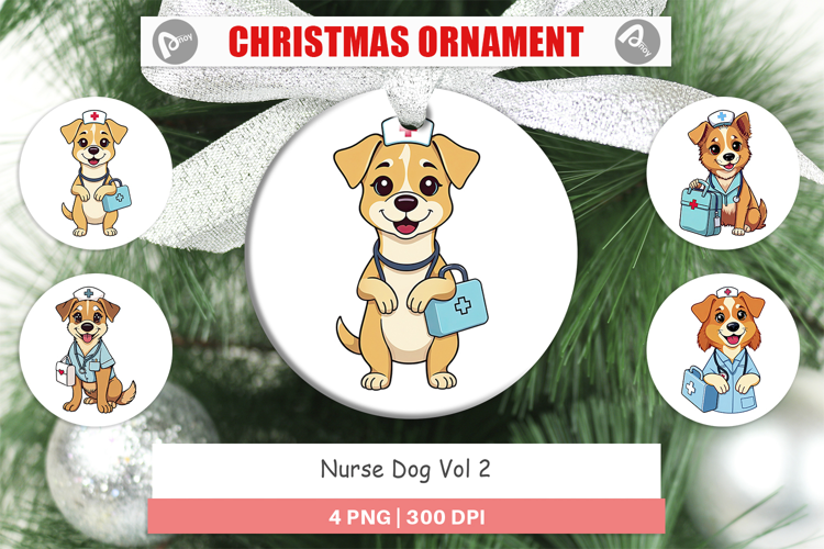 Ornament Nurse Dog