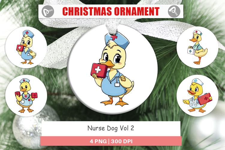 Ornament Nurse Duck