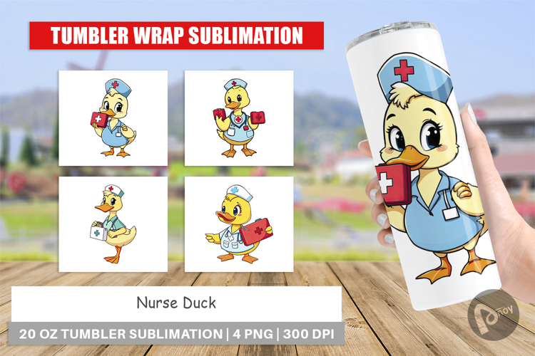 Tumbler Nurse Duck