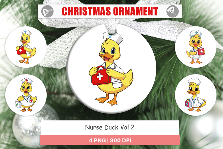 Ornament Nurse Duck