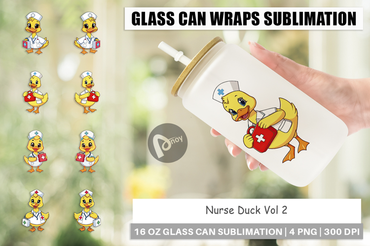 Glass Can Nurse Duck