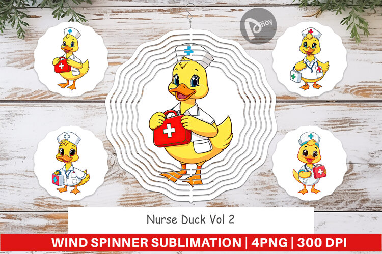 Wind Spinner Nurse Duck example image 1