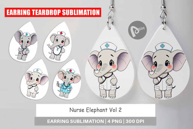 Earring Nurse Elephant