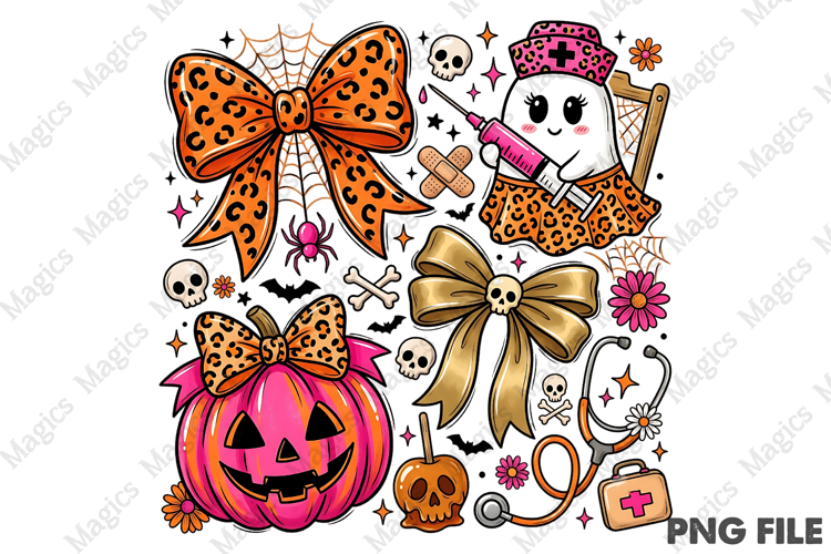 Nurse Halloween Coquette PNG