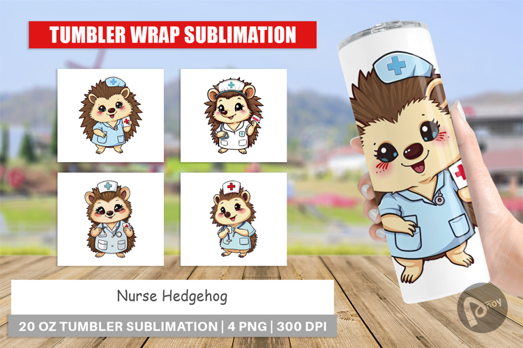 Tumbler Nurse Hedgehog